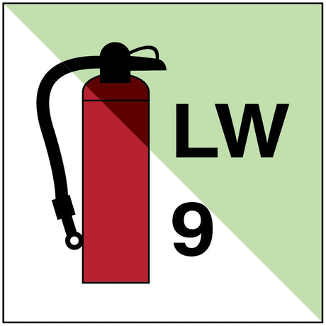 Tragbarer Feuerlöscher LW9 – IMO
