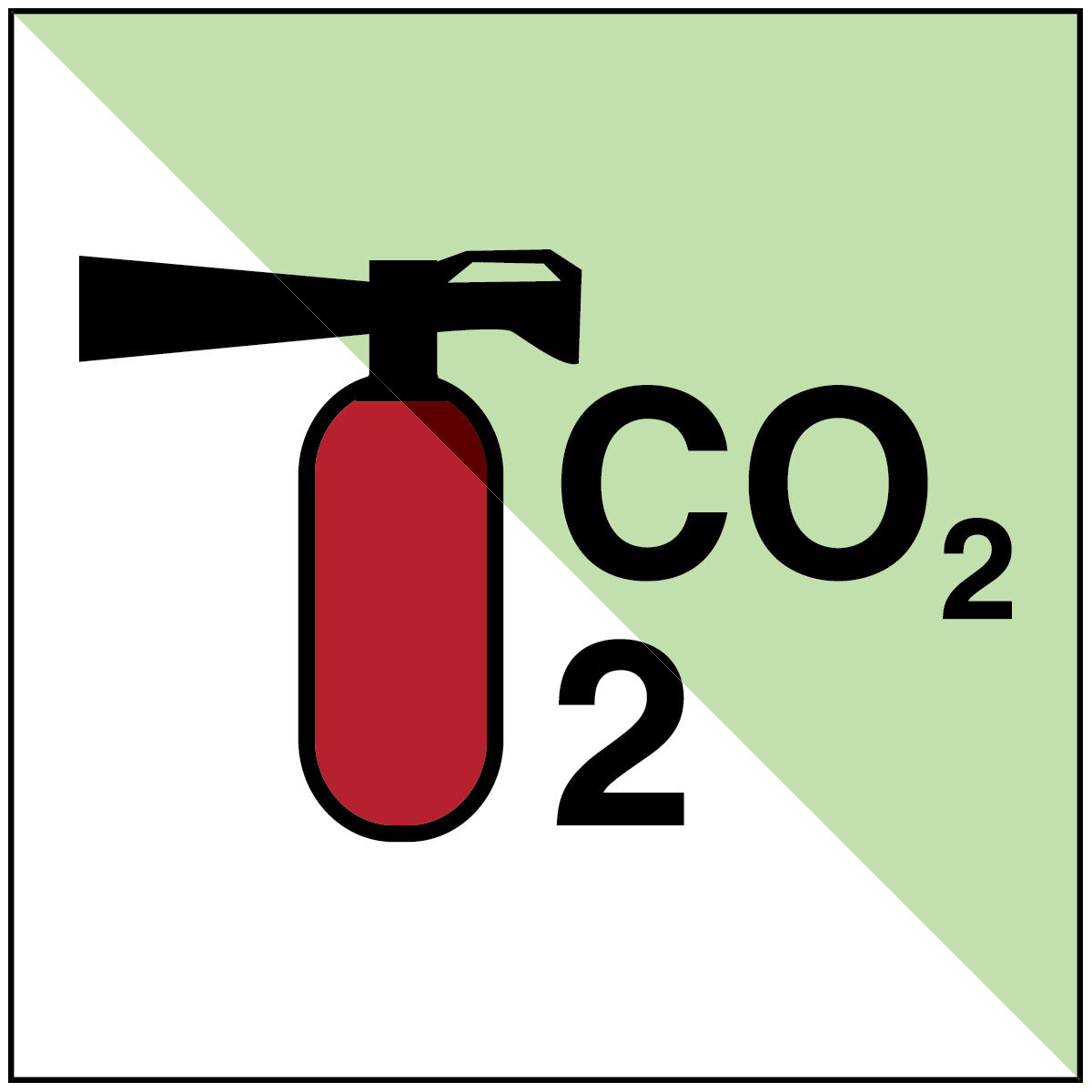 Tragbarer Feuerlöscher CO2/2 – IMO