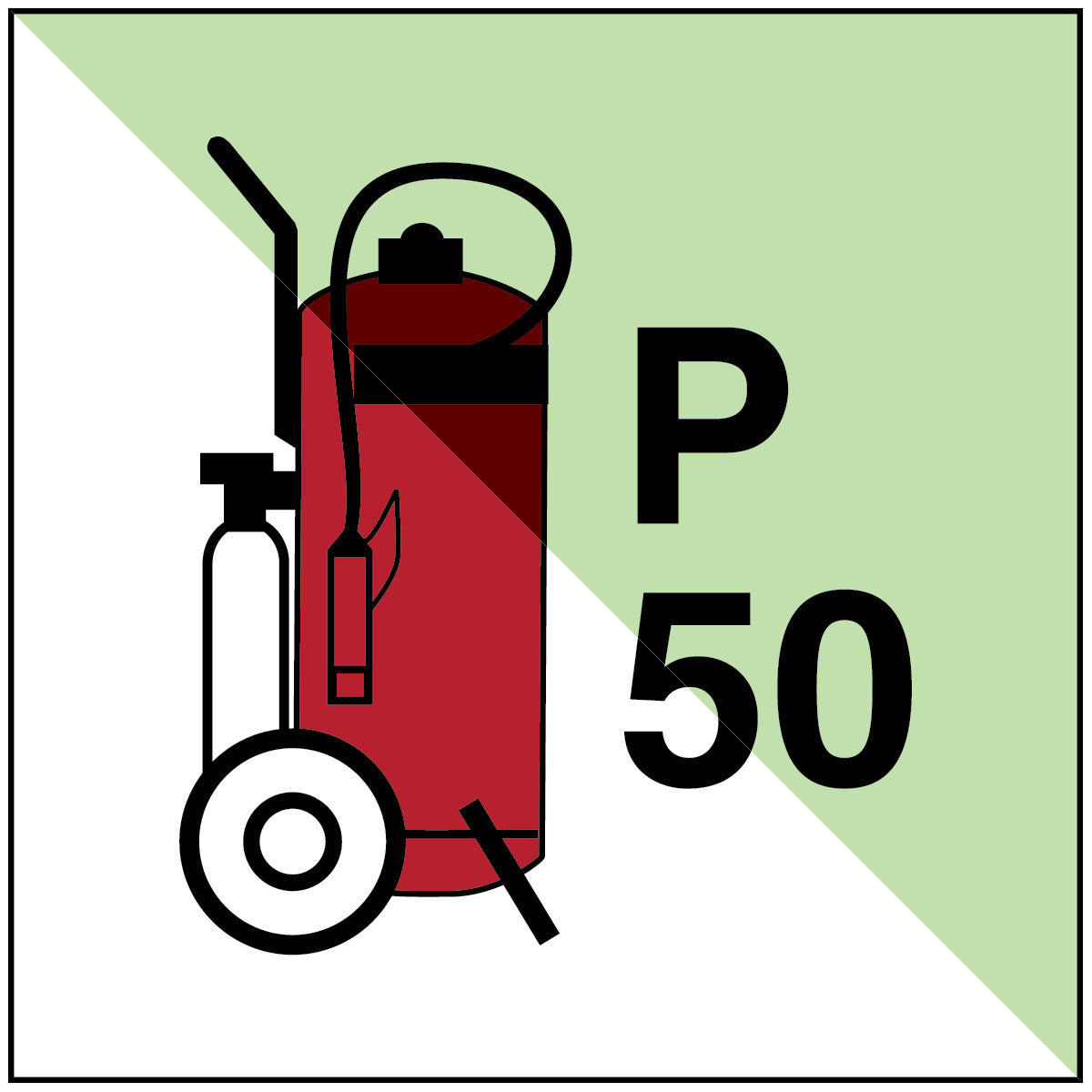 Feuerlöscher auf Rädern P50 – IMO