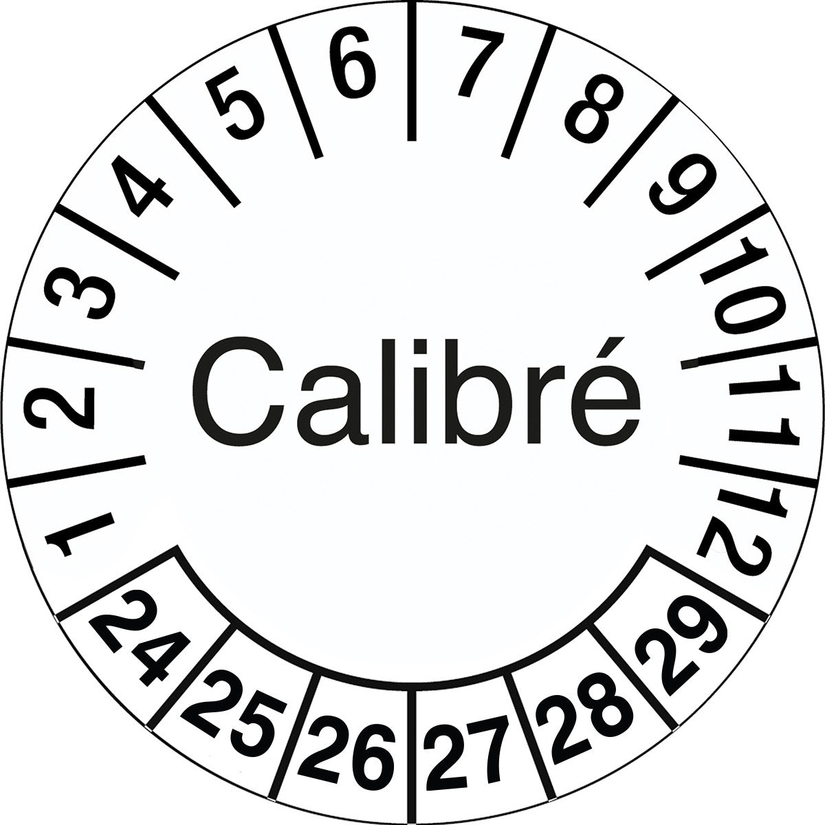 Counterfeit-proof inspection stickers with date