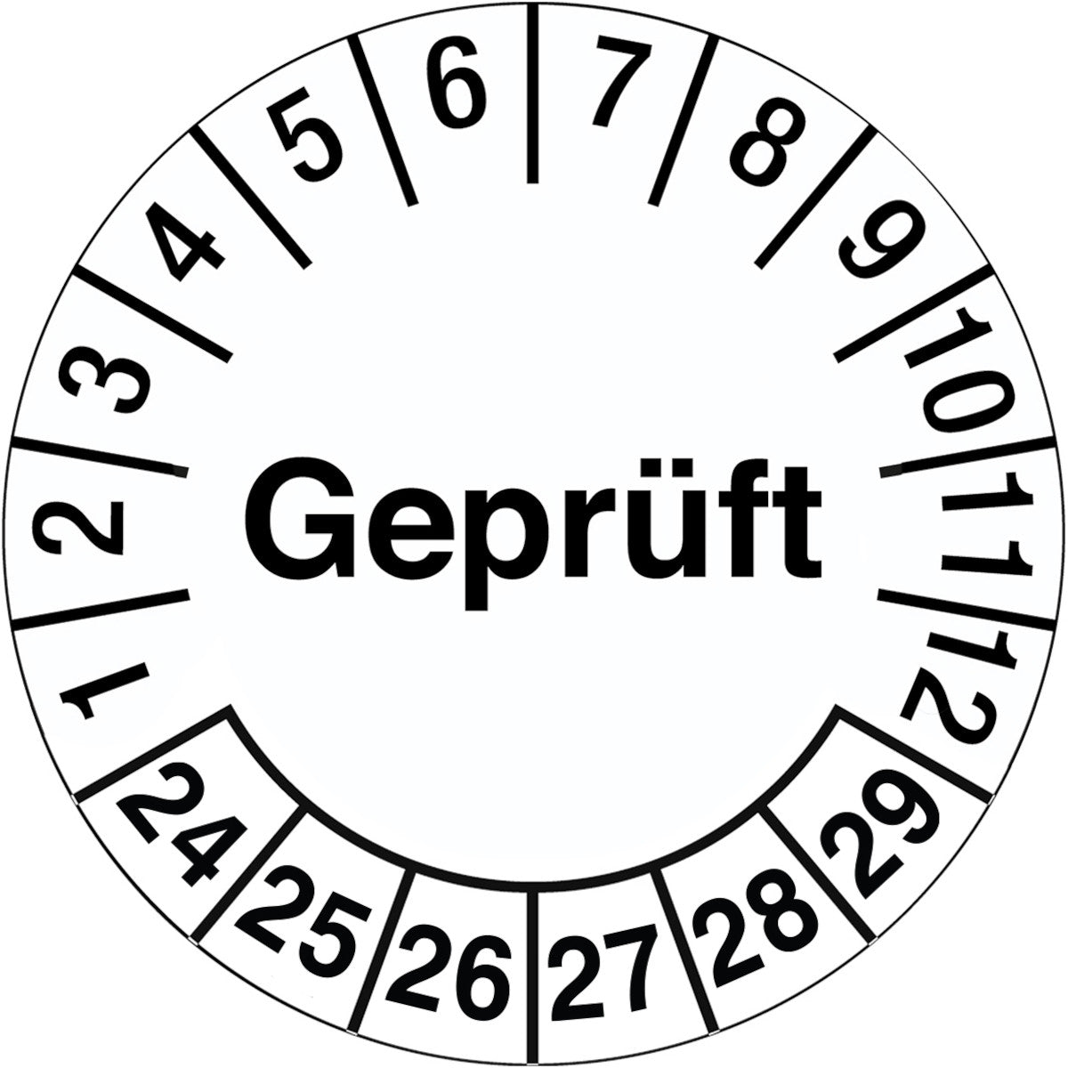 Counterfeit-proof inspection stickers with date