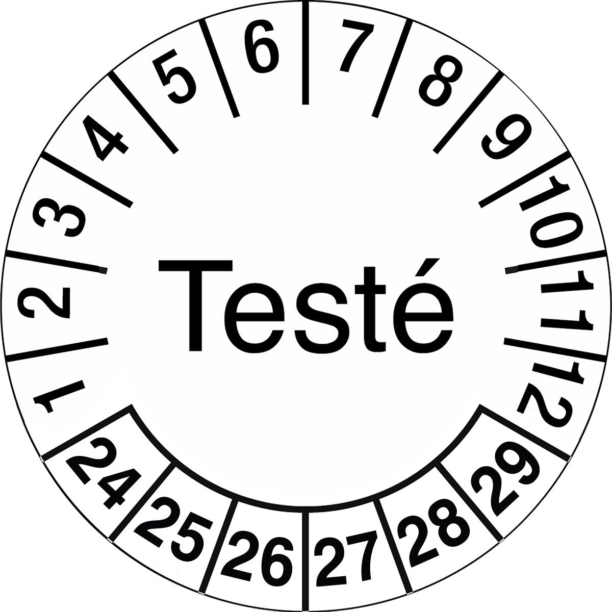 Counterfeit-proof inspection stickers with date
