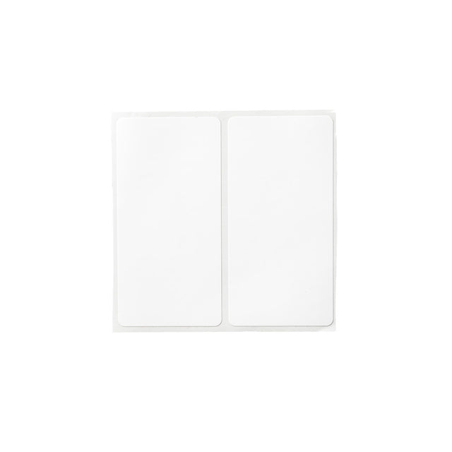 Nachhaltige Polyesteretiketten matt weiß für J7300 Drucker - 50,80 x 101,60 mm