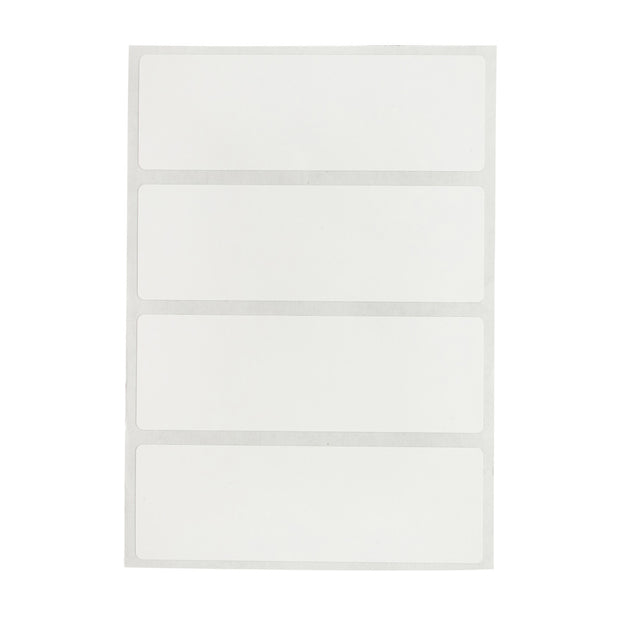 Nachhaltige Polyesteretiketten matt weiß für J4000 Drucker 25,40 mm x 76,20 mm