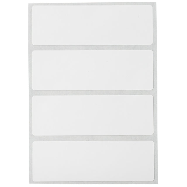 Nachhaltige Polyesteretiketten matt weiß für J4000 Drucker - 50,80 x 101,60 mm