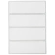Vordimensionierte Papieretiketten für den J4000 Drucker - 25,40 mm x 76,20 mm