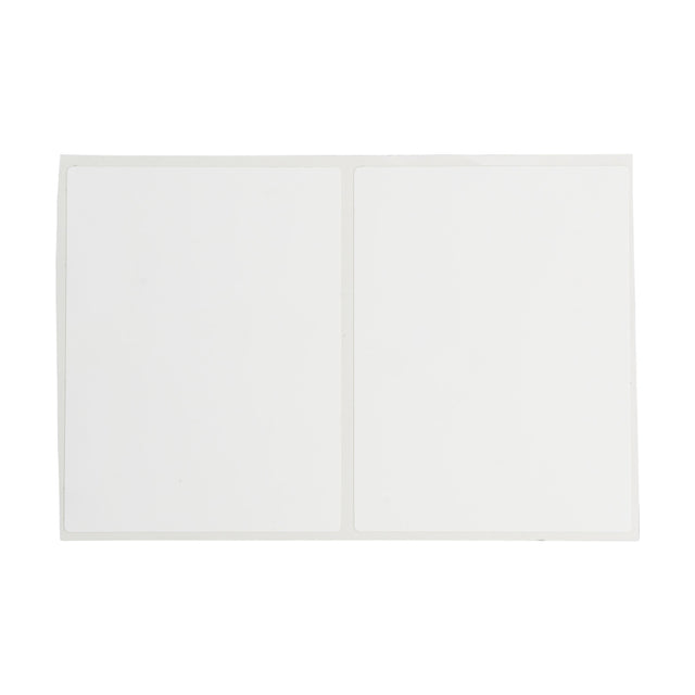 Nachhaltige Polyesteretiketten matt weiß für J4000 Drucker - 76,20 x 101,60 mm