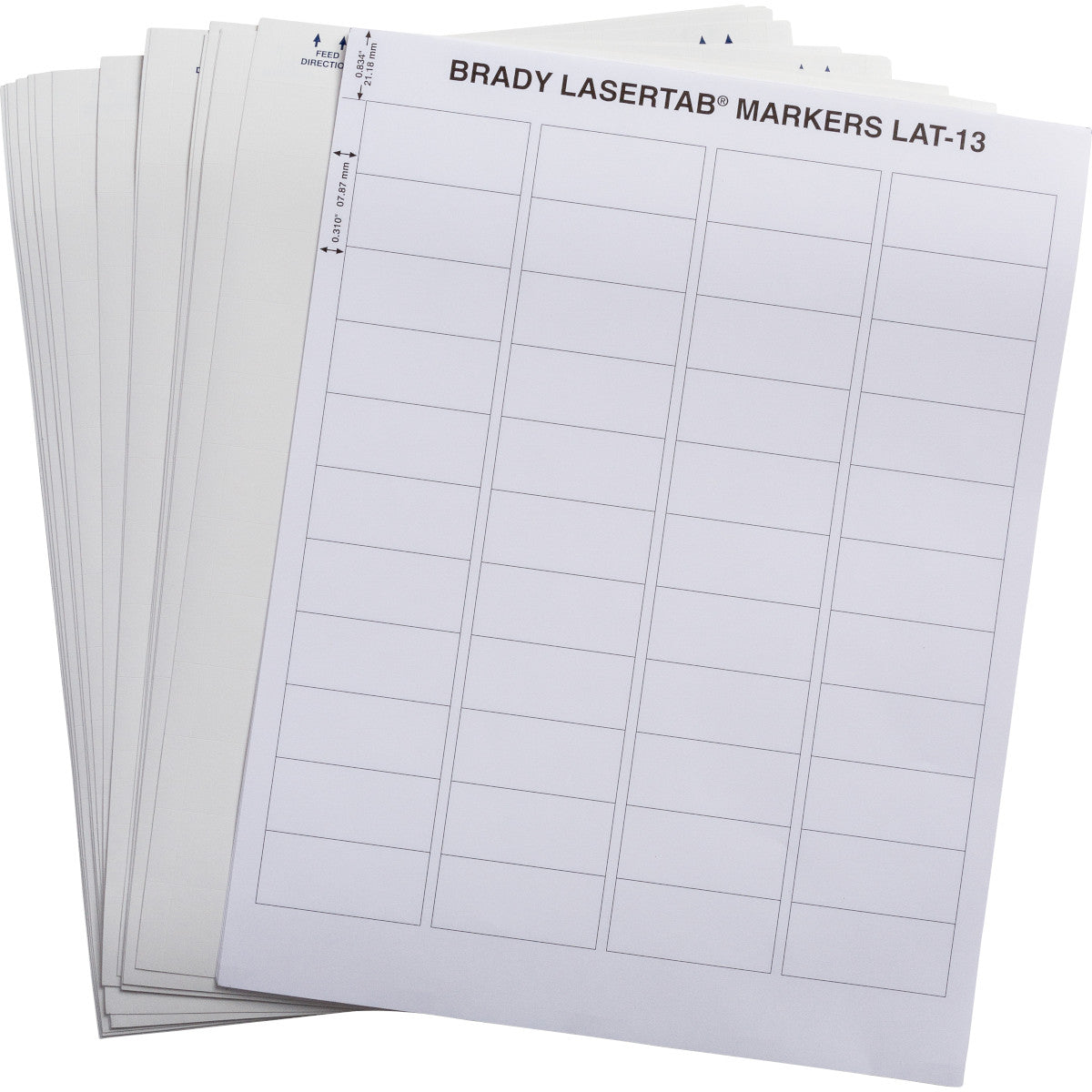 BRADY LASER TAB labels