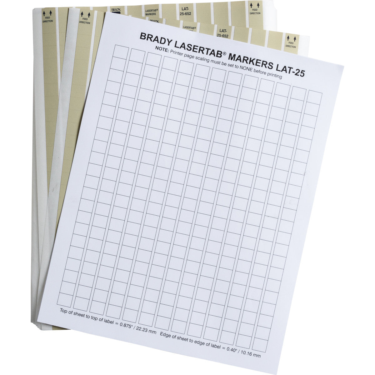 BRADY LASER TAB labels