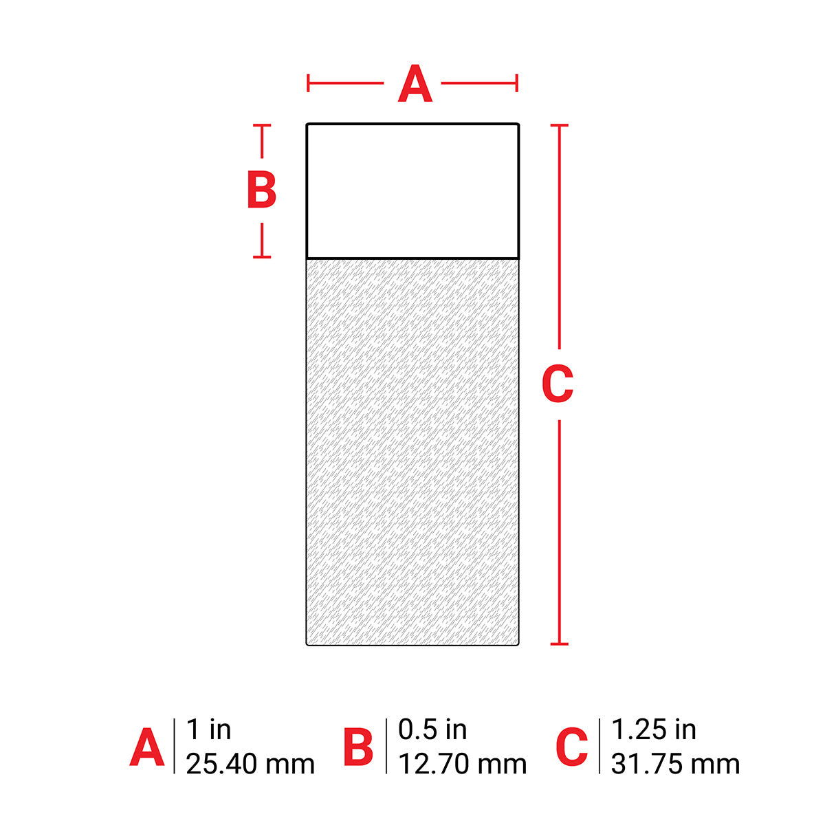 B33 Series transparente Vinyletiketten mit einem weißen und bedruckbaren Bereich
