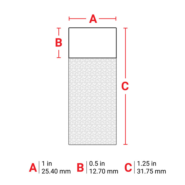 B33 Series transparente Vinyletiketten mit einem weißen und bedruckbaren Bereich