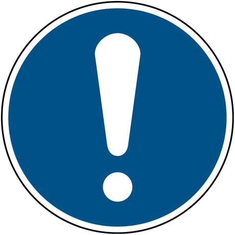 ISO Sicherheitskennzeichnung - Allgemeines Gebotszeichen