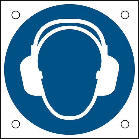 ISO-Sicherheitsschild – Gehörschutz benutzen