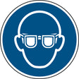 ISO Sicherheitskennzeichnung - Augenschutz benutzen