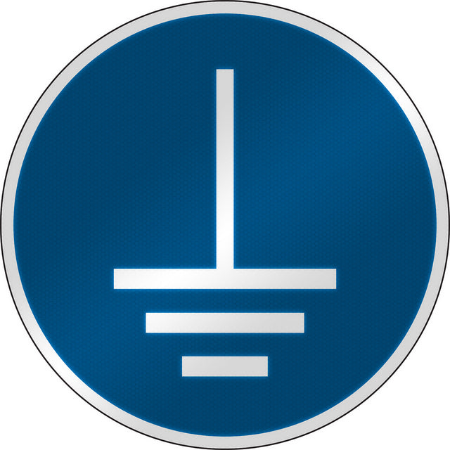 ISO Sicherheitskennzeichnung - Erdung erforderlich