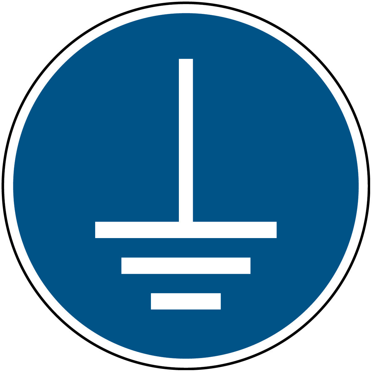 ISO safety marking - Earthing required