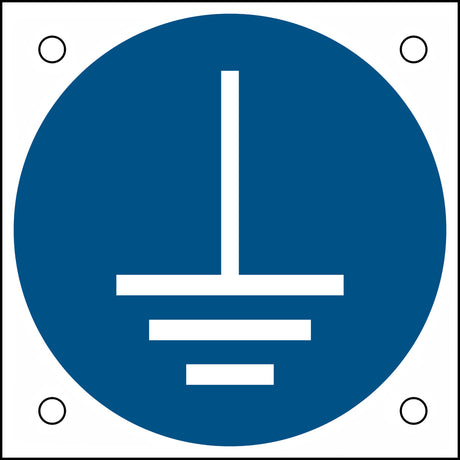 ISO-Sicherheitsschild – Vor Benutzung erden