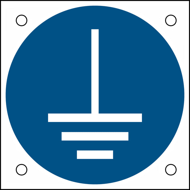 ISO-Sicherheitsschild – Vor Benutzung erden