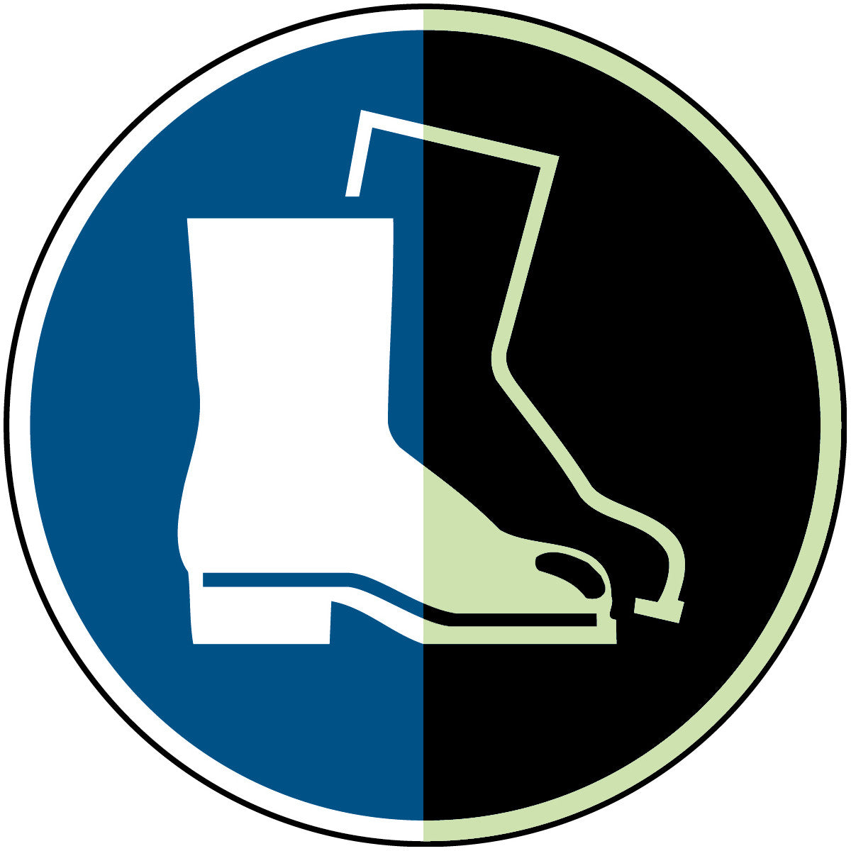 Langnachleuchtende Sicherheitsschilder