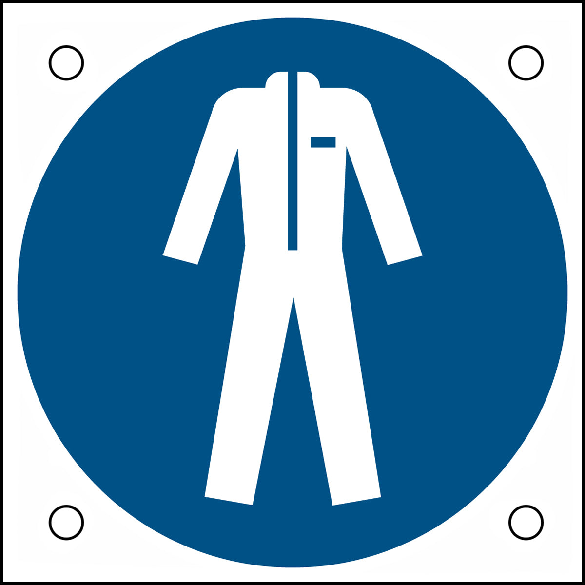 ISO-Sicherheitsschild – Schutzkleidung benutzen