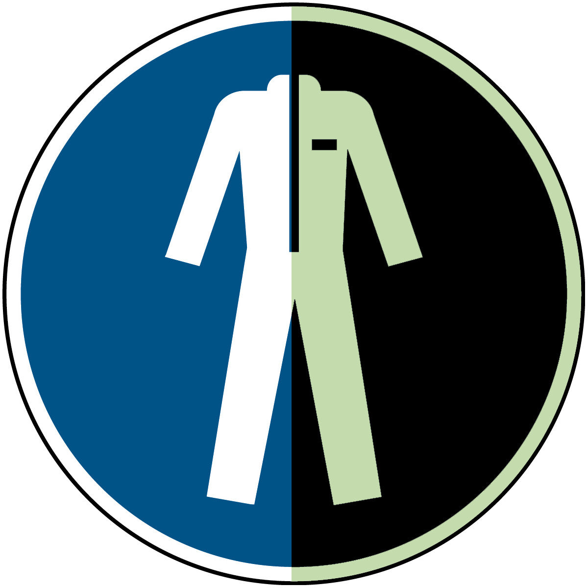 Langnachleuchtende Sicherheitsschilder