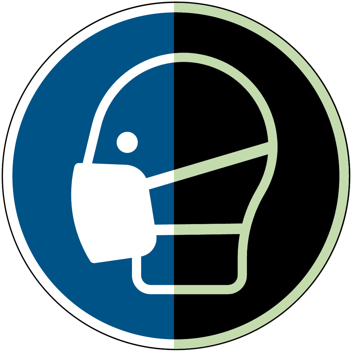 Langnachleuchtende Sicherheitsschilder