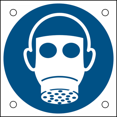 ISO-Sicherheitsschild – Atemschutz benutzen