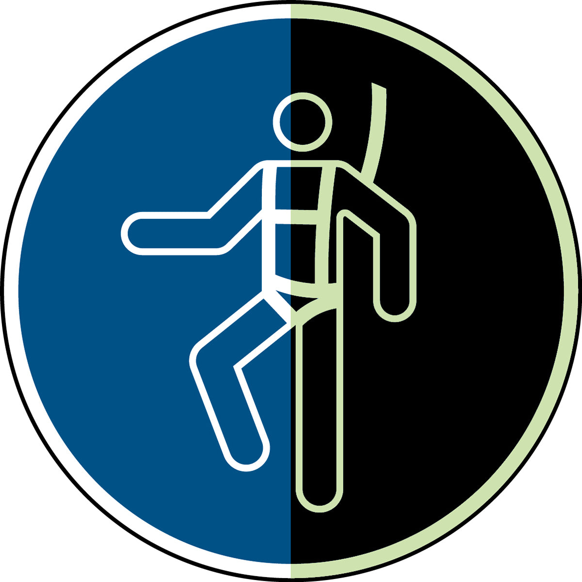 Langnachleuchtende Sicherheitsschilder