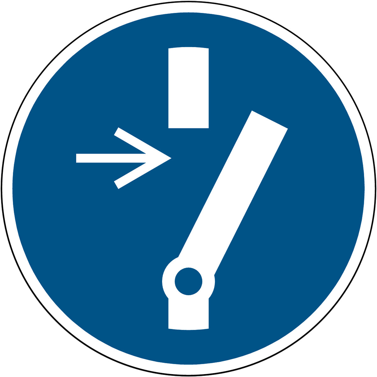 Vor Arbeiten freischalten – ISO 7010