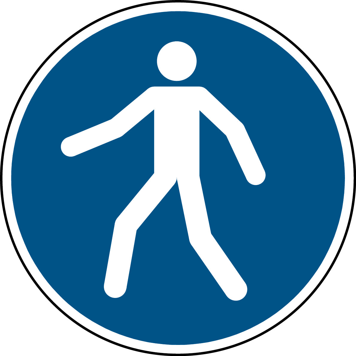 ISO safety signage - For pedestrians