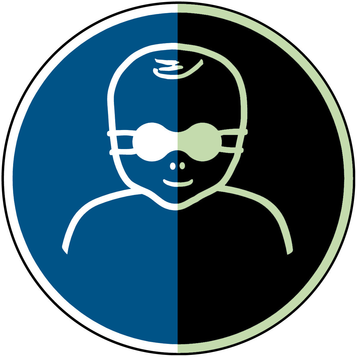 Langnachleuchtende Sicherheitsschilder