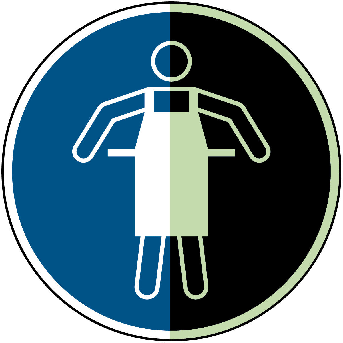 Langnachleuchtende Sicherheitsschilder