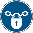 ISO Sicherheitskennzeichnung - Verschlossen halten