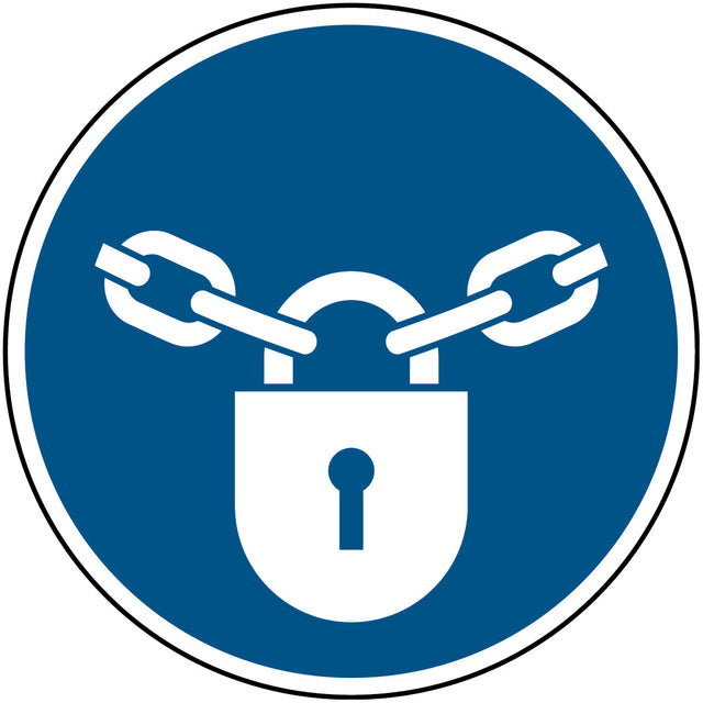 ISO Sicherheitskennzeichnung - Verschlossen halten