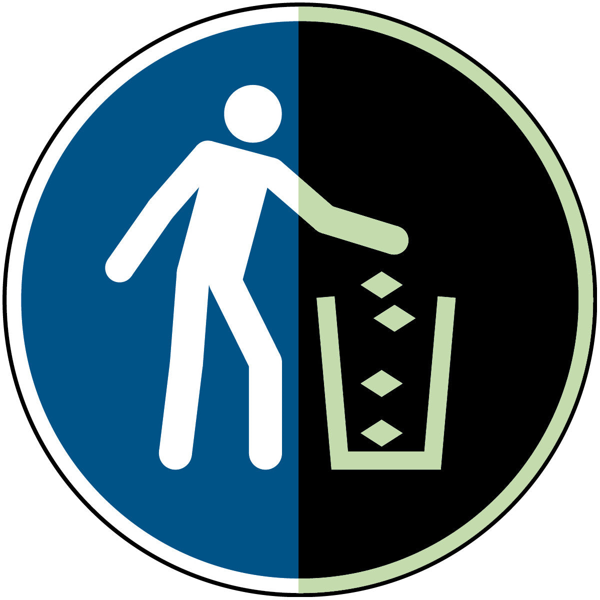 Photoluminescent safety signs