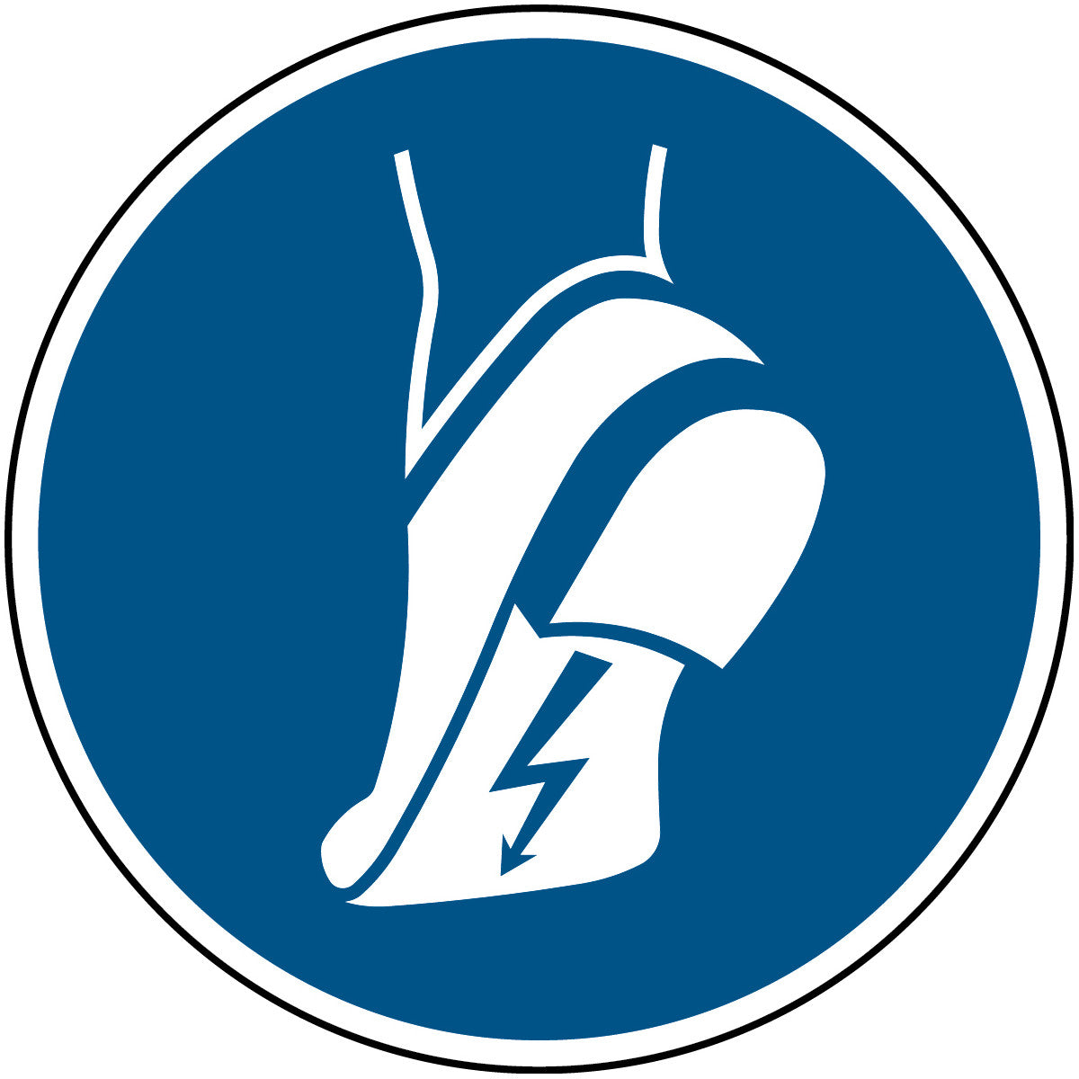 ISO safety sign - Wear ESD shoes
