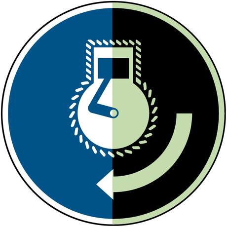 Motor starten bei Aussetzvorgang – ISO 7010