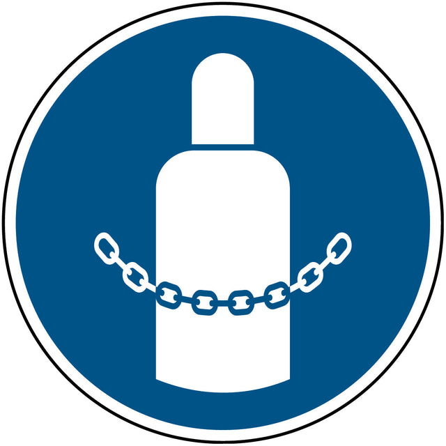 Gaszylinder sichern – ISO 7010