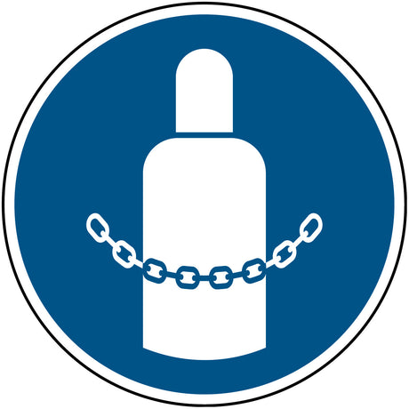 Gaszylinder sichern – ISO 7010