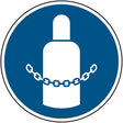 Gaszylinder sichern – ISO 7010