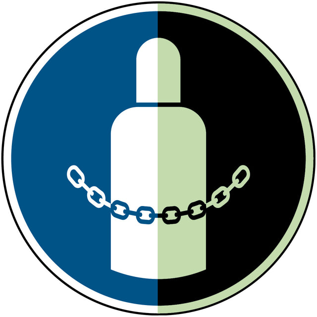 Gaszylinder sichern – ISO 7010