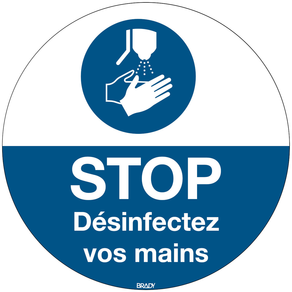ISO safety sign - Disinfect hands