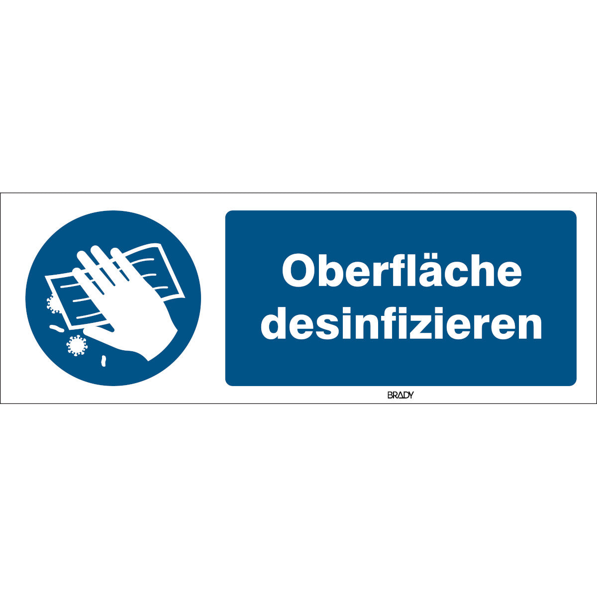 ISO safety sign - Disinfect surface