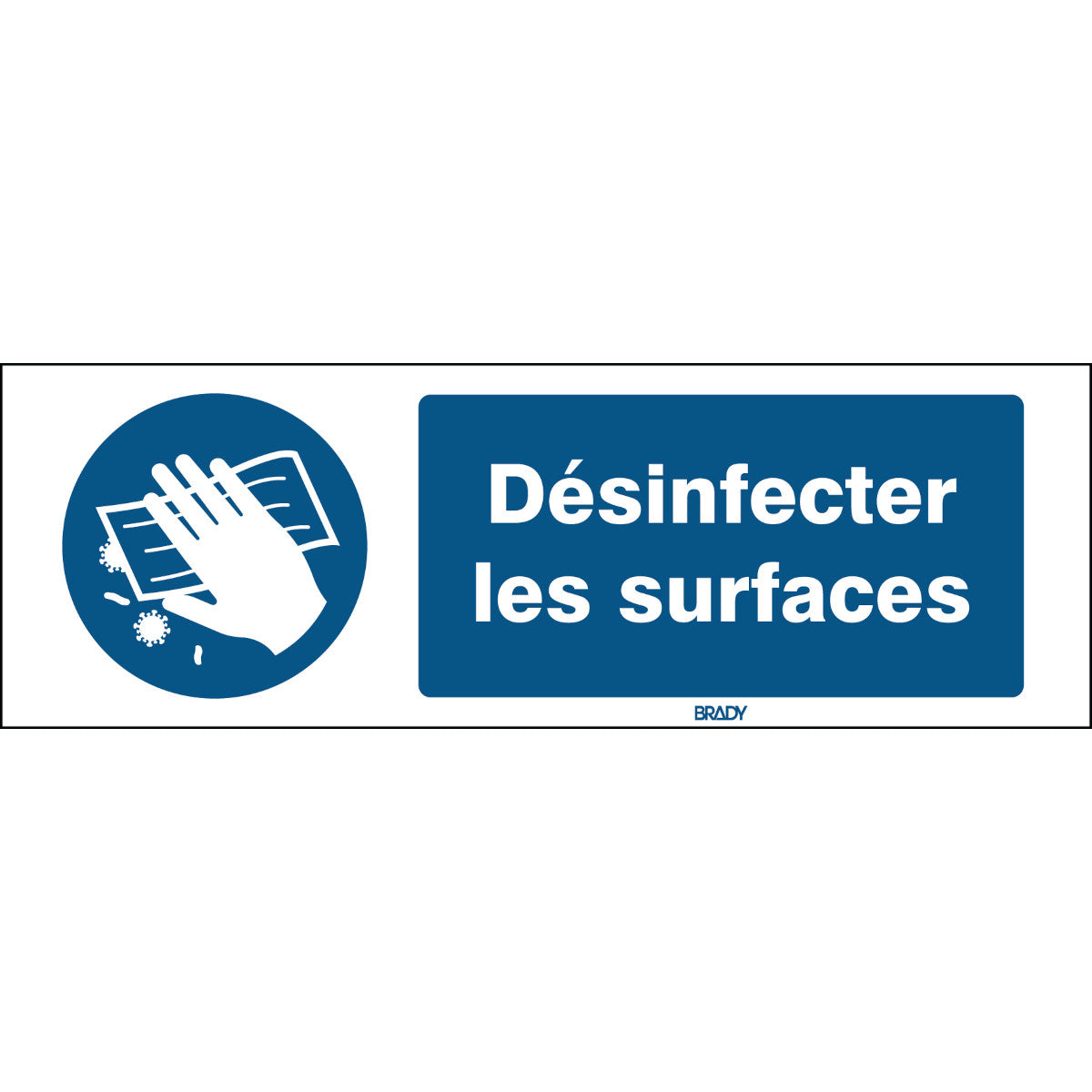 ISO safety sign - Disinfect surface