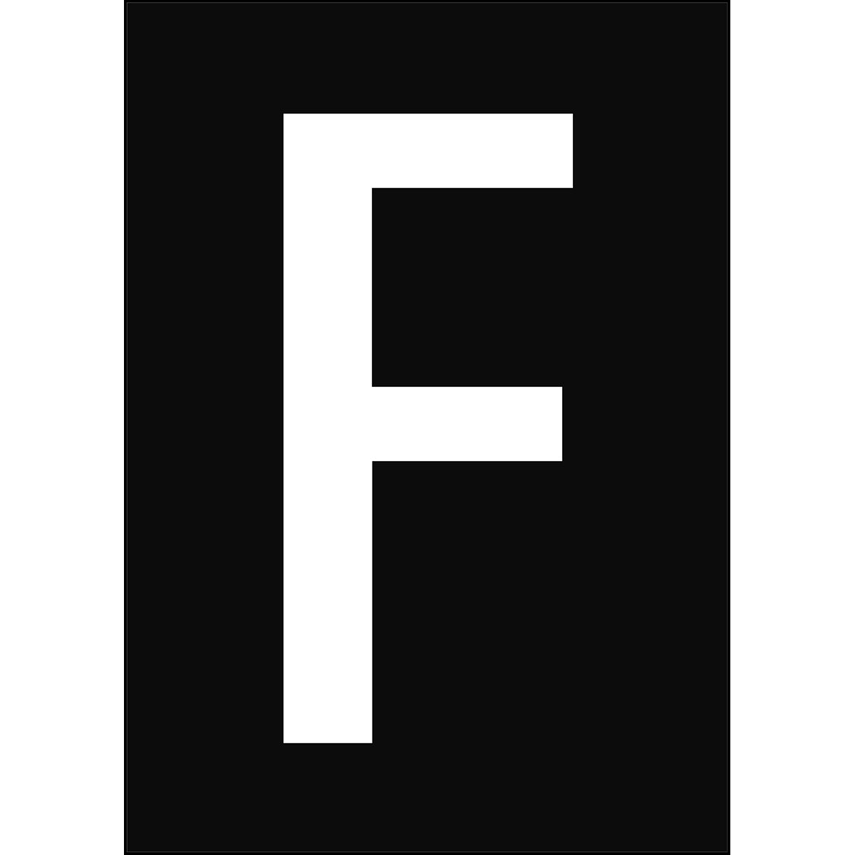 Chiffres et lettres A4 - Noir/Blanc - F - B-859 (Film magnétique)