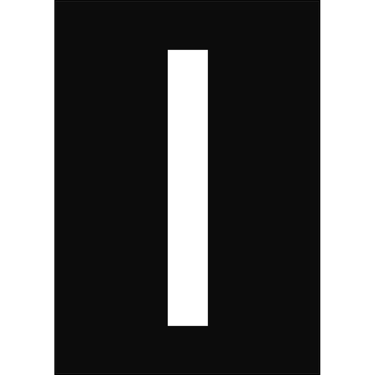 Numbers &amp; Letters A4 - White/Black - I - B-859 (Magnetic Foil)