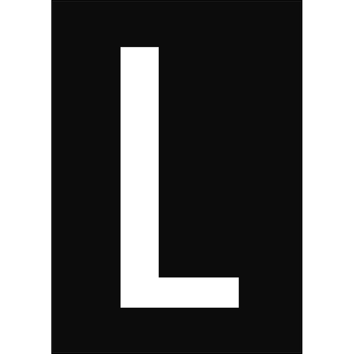 Numbers &amp; Letters A4 - White/Black - L - B-859 (Magnetic Foil)