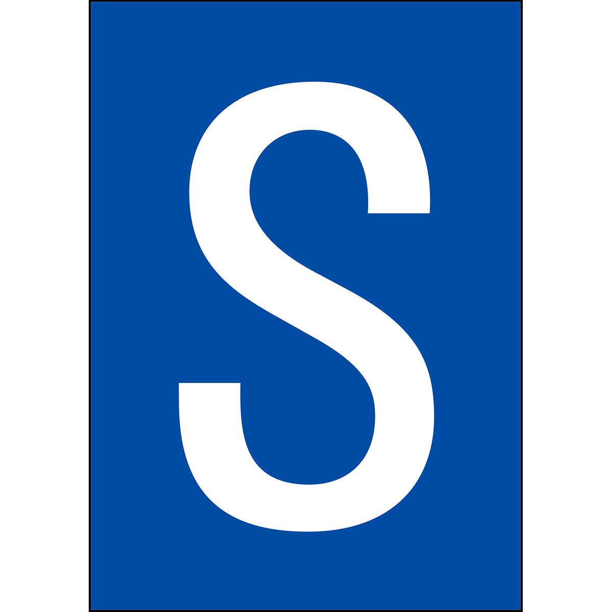Chiffres et lettres A4 - Noir/Blanc - S - B-859 (Film magnétique)