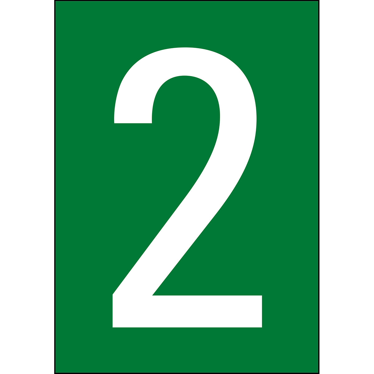 Zahlen & Buchstaben A4 - Grün/Weiss - 2 - B-7541 (Laminierter Polyester)
