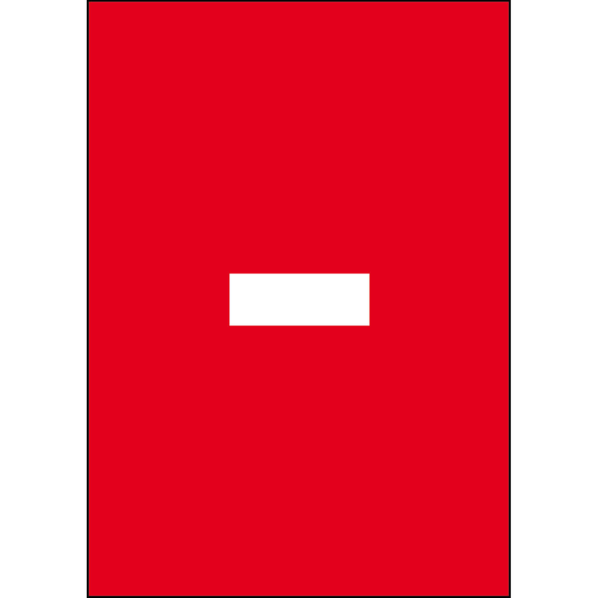 Numbers &amp; Letters A4 - Red/White - Hyphen - B-859 (Magnetic Foil)